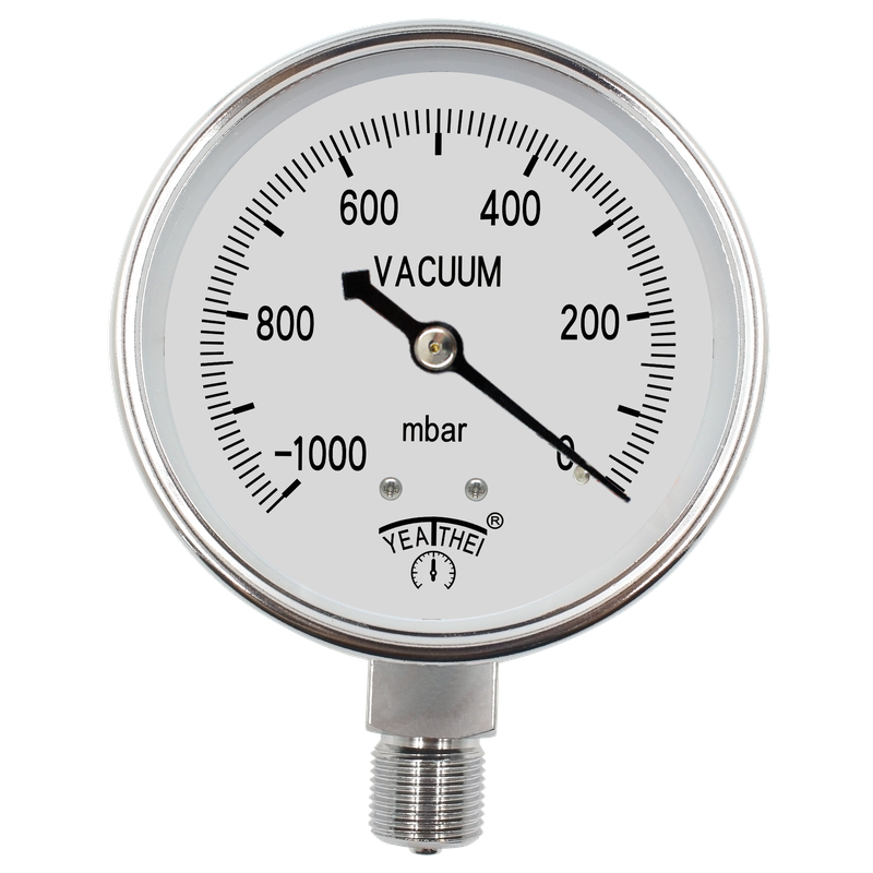 100MM径向负压微压表