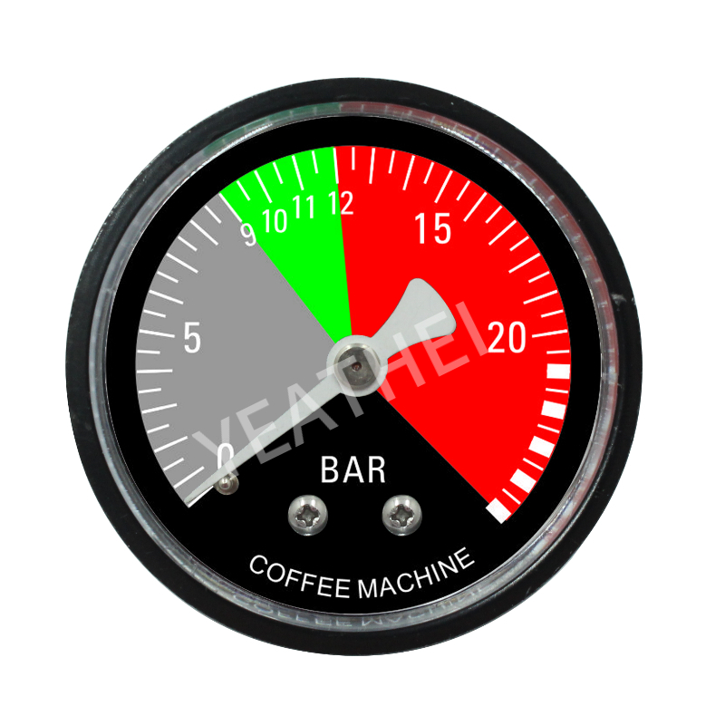 50MM轴向咖啡机压力表