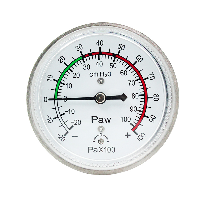 60MM轴向带支架医用微压表