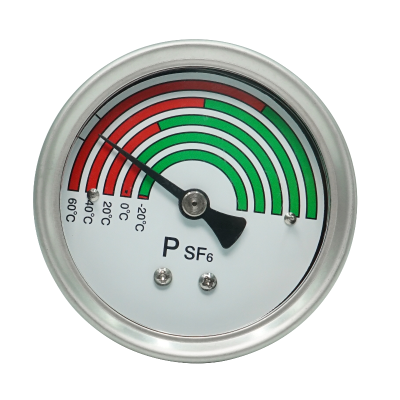 60MM带弯杆SF6气体密度压力表